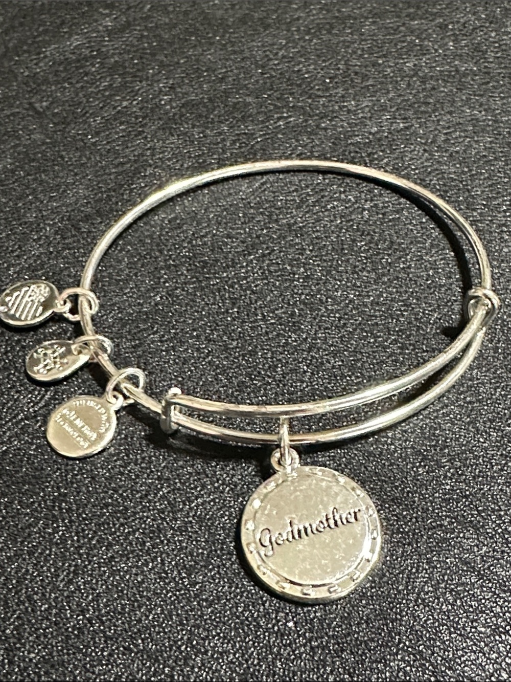 2020 Alex and Ani "Because I Love You" Godmother Bangle Bracelet